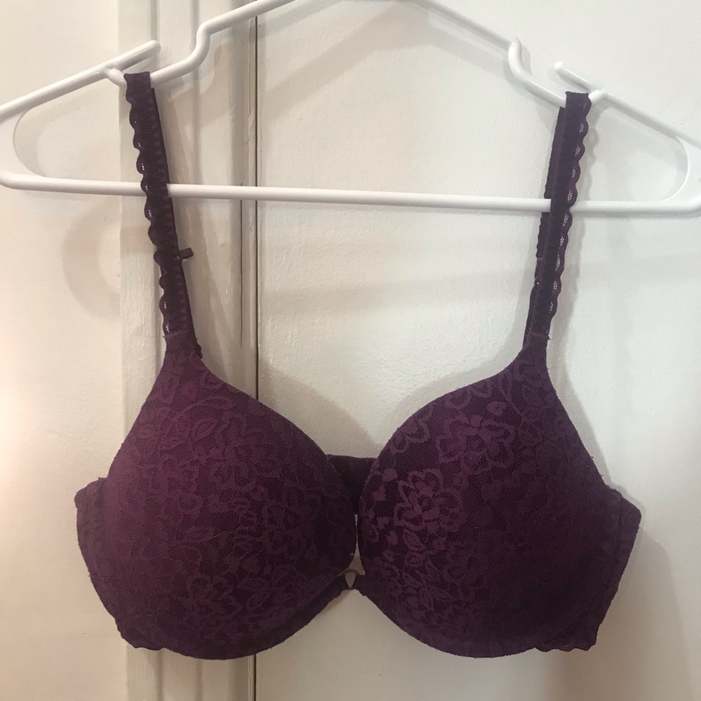 Deep Purple Lacy Bra
